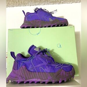 Off white purple brand new box and dust bags